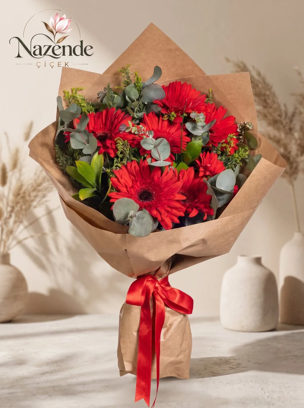 7’li Kırmızı Gerbera Buketi – Bursa çiçek siparişi