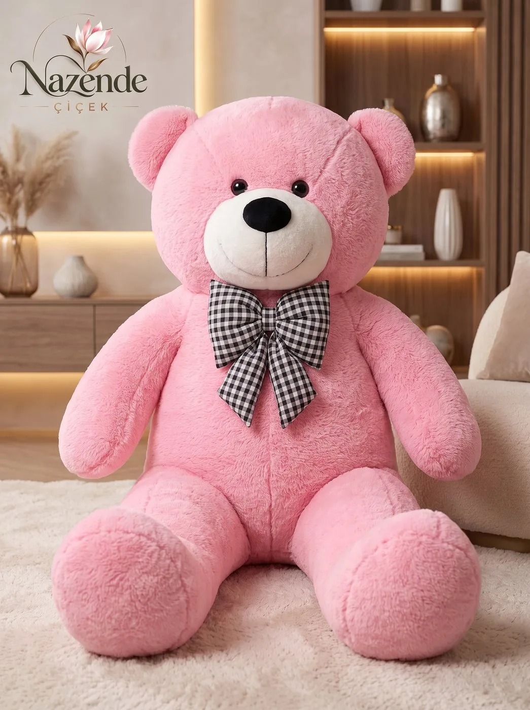 Peluş Ayıcık 100 cm – Pembe – Bursa çiçek siparişi