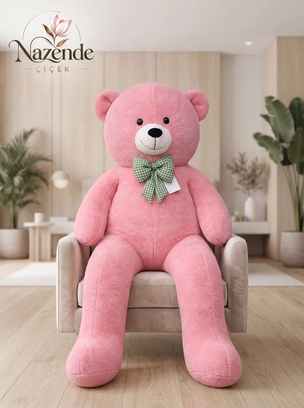 Peluş Ayıcık 160 cm – Gül Pembe – Bursa çiçek siparişi