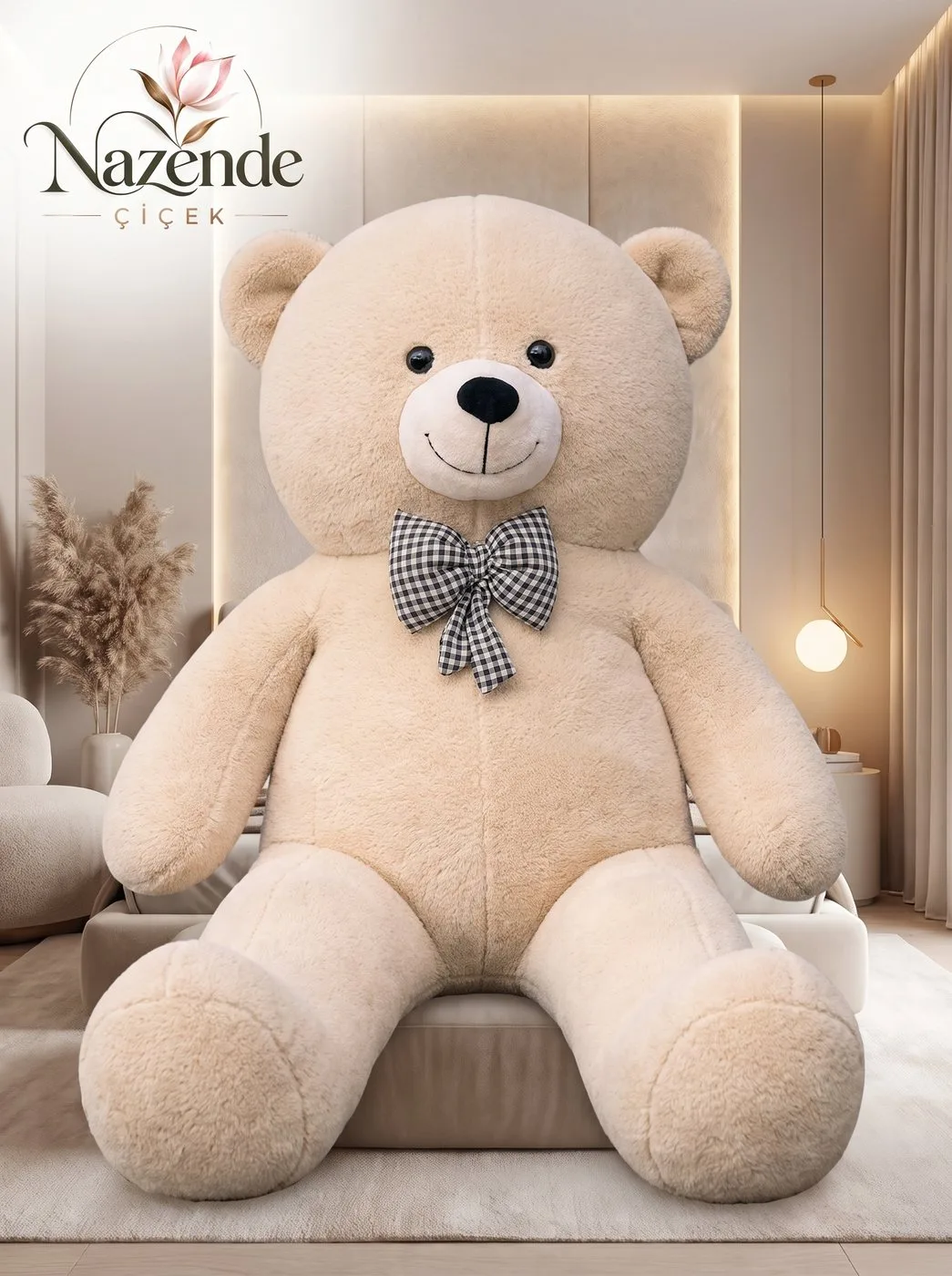 Peluş Ayıcık 160 cm – Krem – Bursa çiçek siparişi