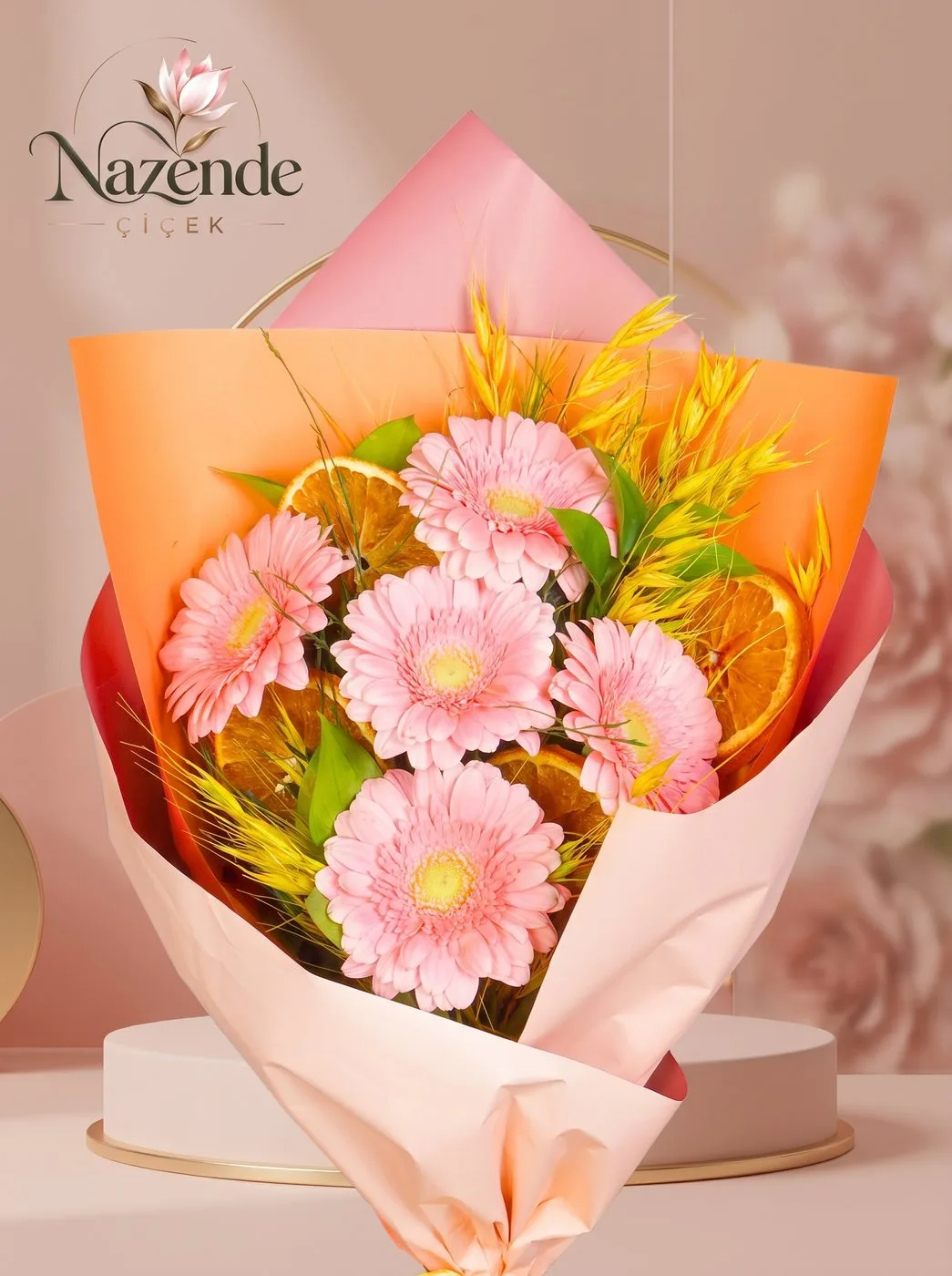 Pembe Gerbera Buketi – Bursa çiçek siparişi