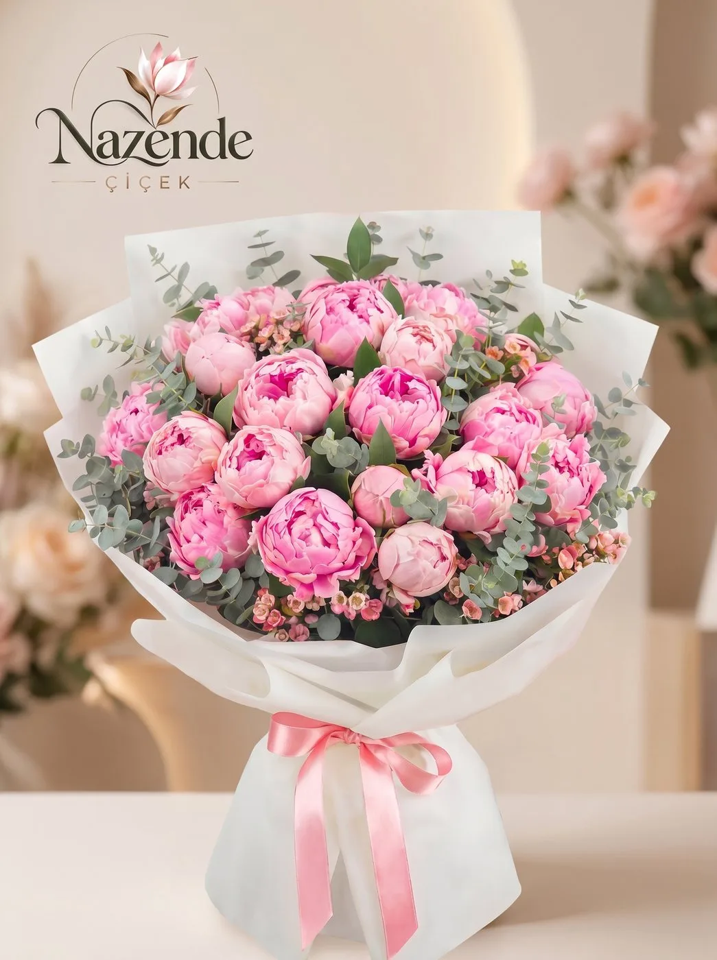 Şakayık Buketi – 25’li Pembe Şakayık – Bursa çiçek siparişi