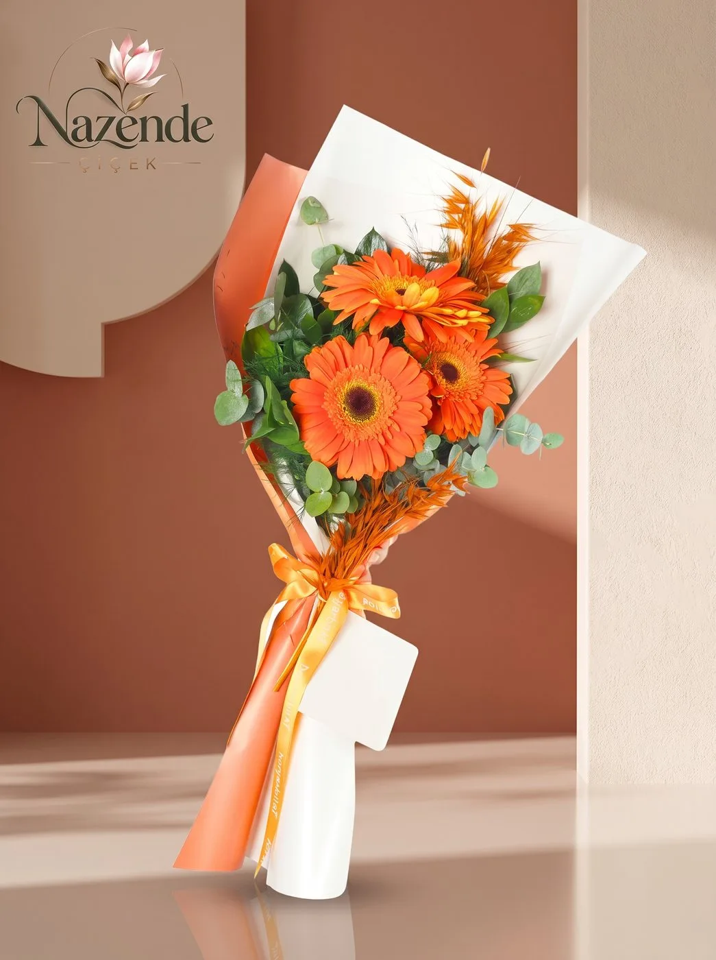 Turuncu Gerbera Buketi – Bursa çiçek siparişi